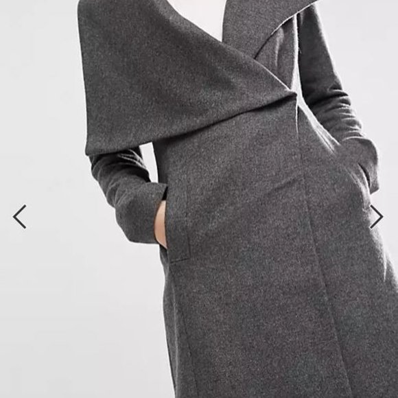 ASOS Jackets & Blazers - ASOS Waterfall Trapeze Coat in Wool Blend *NWT